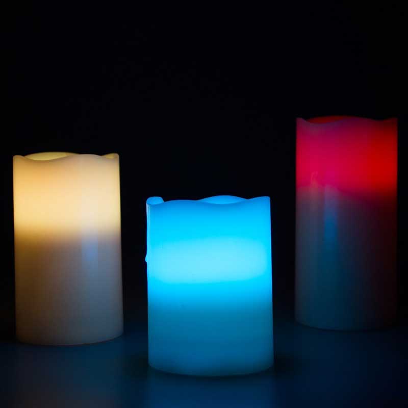 12 Renk Led Gerçek Mum Lambalar