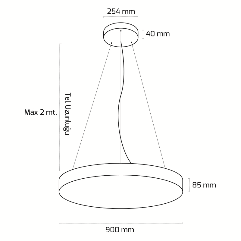 175 Watt Dekoratif Sarkıt Aydınlatma