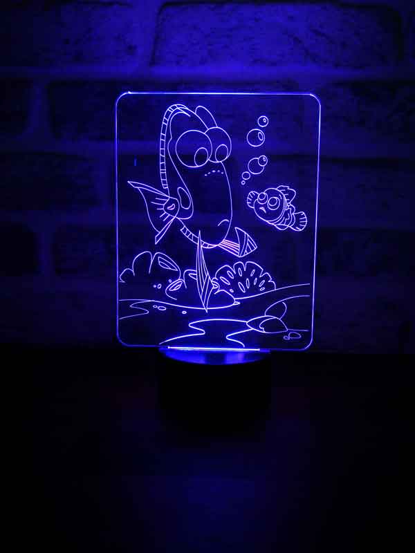 3D-Dory-Fisch-LED-Nachtlicht