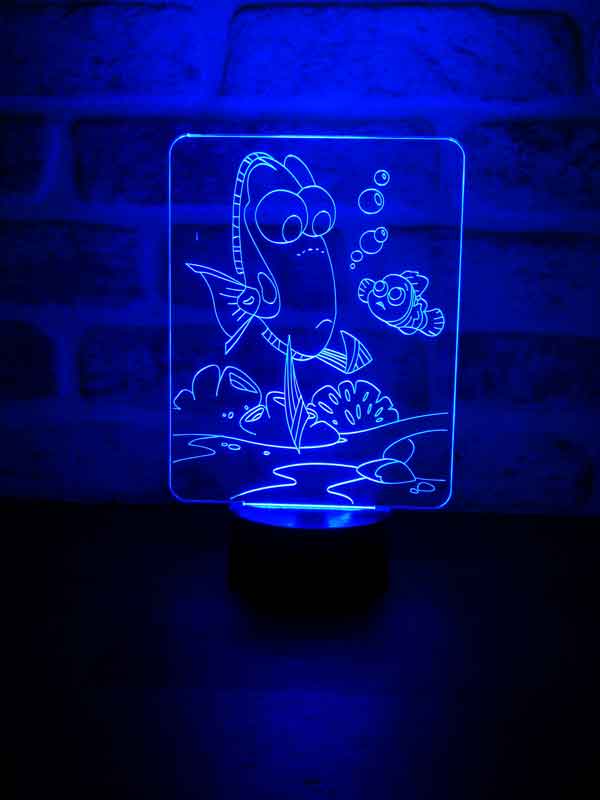 3D-Dory-Fisch-LED-Nachtlicht