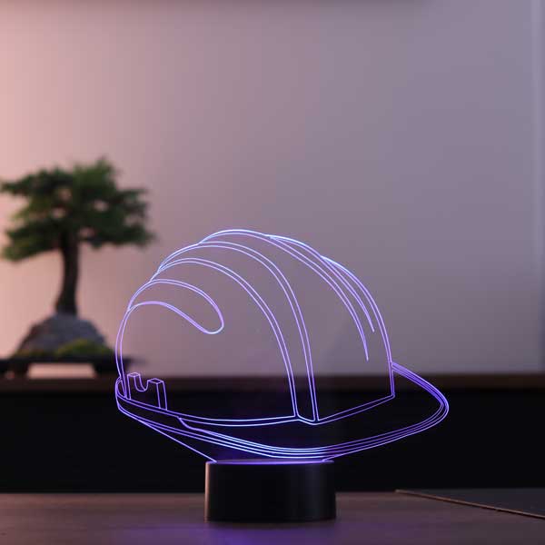 Lámpara de mesa de 3-D HAT HAJO LED