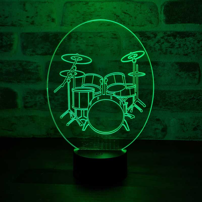 3D Drum Led Night Light