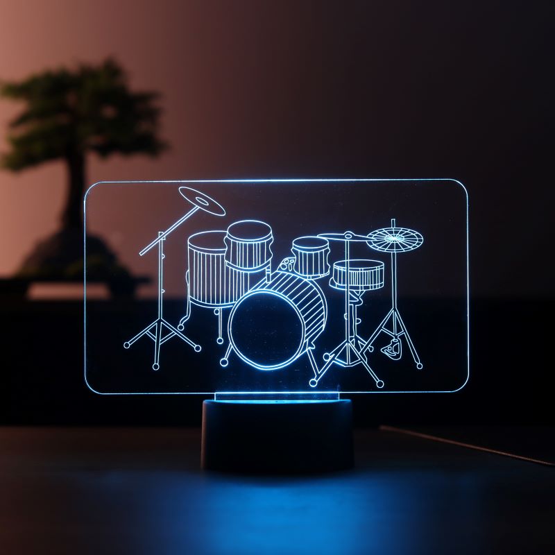 3D طبل مصباح