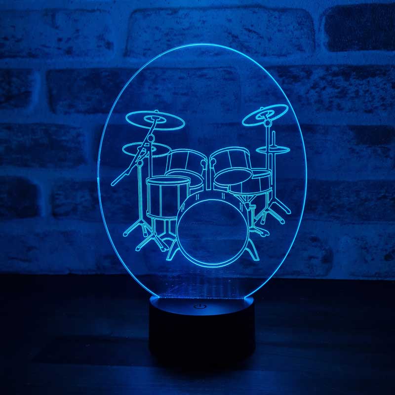 3D Drum Led Night Light