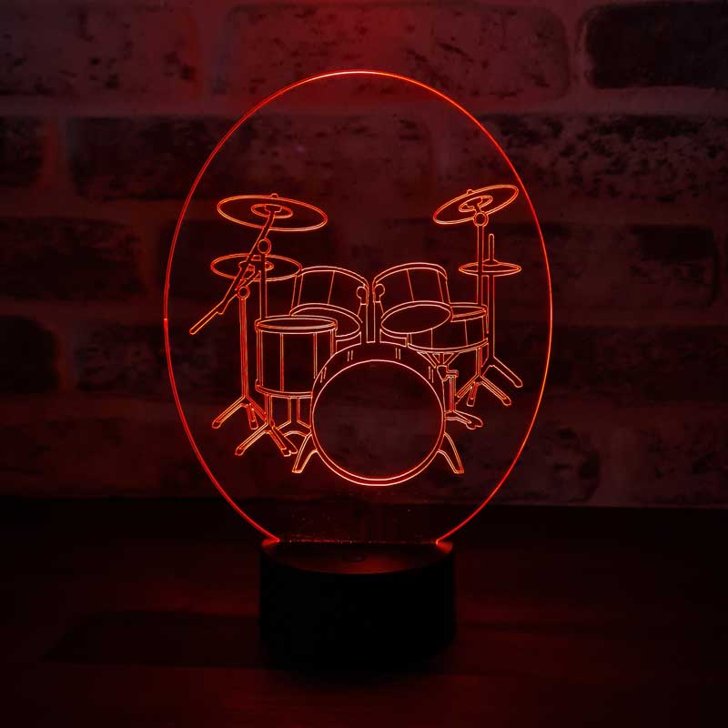 3D Drum Led Night Light