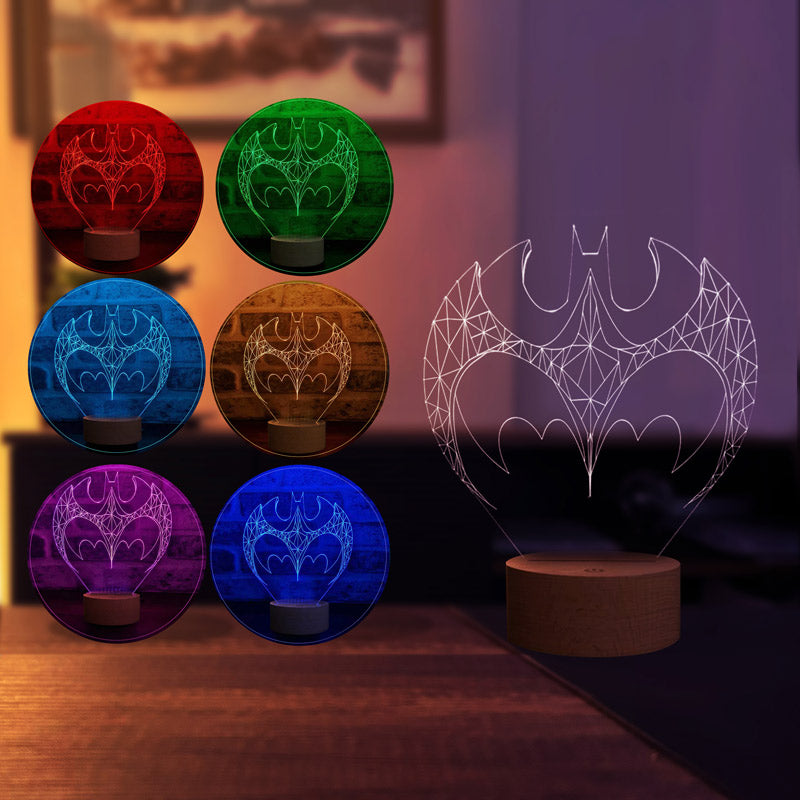 Batman Figürlü Dekoratif Hediye Led Masa Lambası | BYLAMP