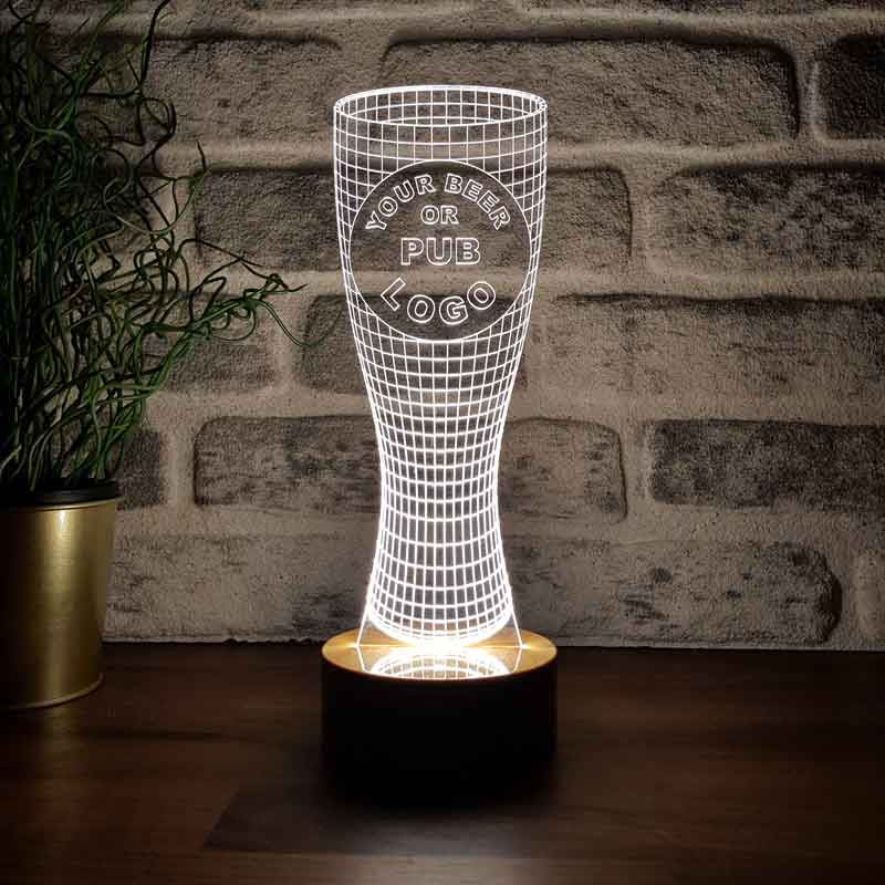 3D Beer Glass Led Table Lamp