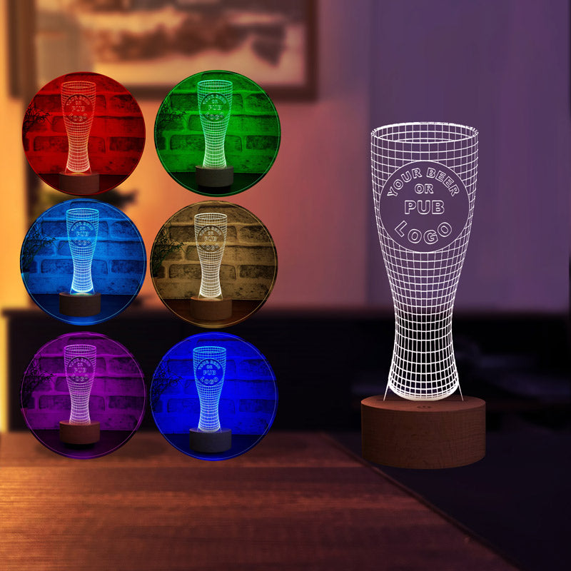 3D Beer Glass Led Table Lamp