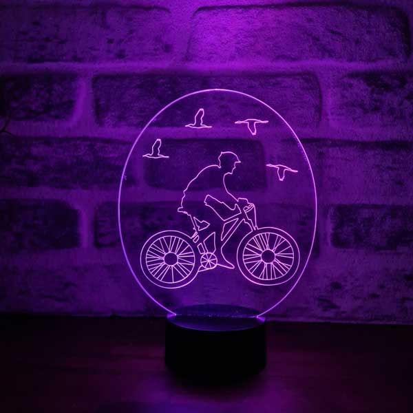 Fahrrad- und Vogel-LED-Tischlampe