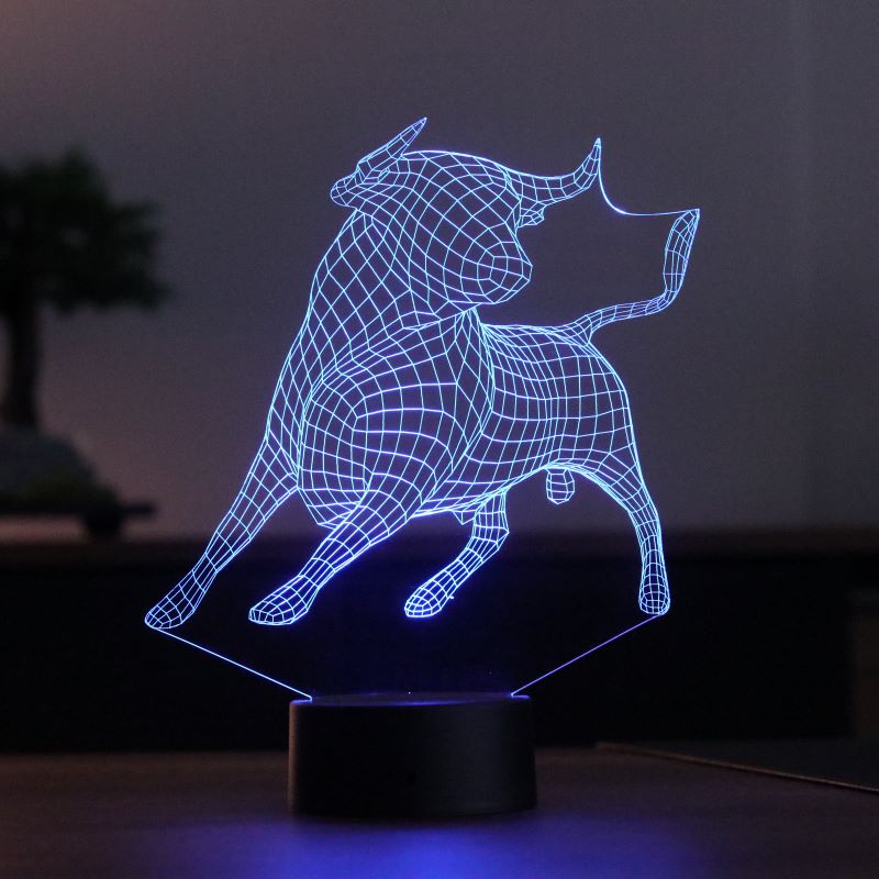 Lámpara de toro 3D