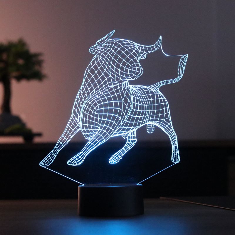 Lámpara de toro 3D