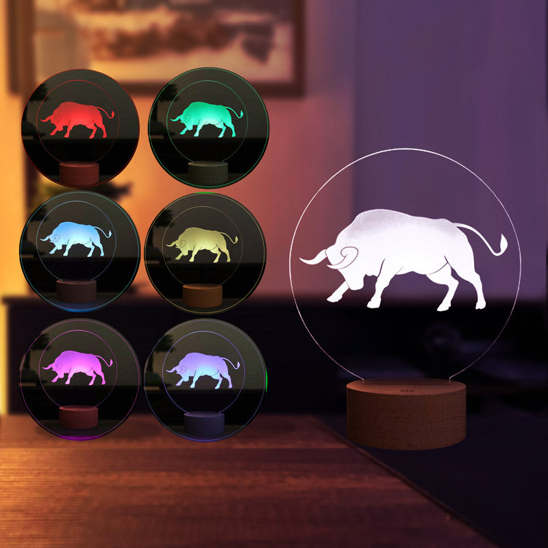 3-D Taurus LED Night Light