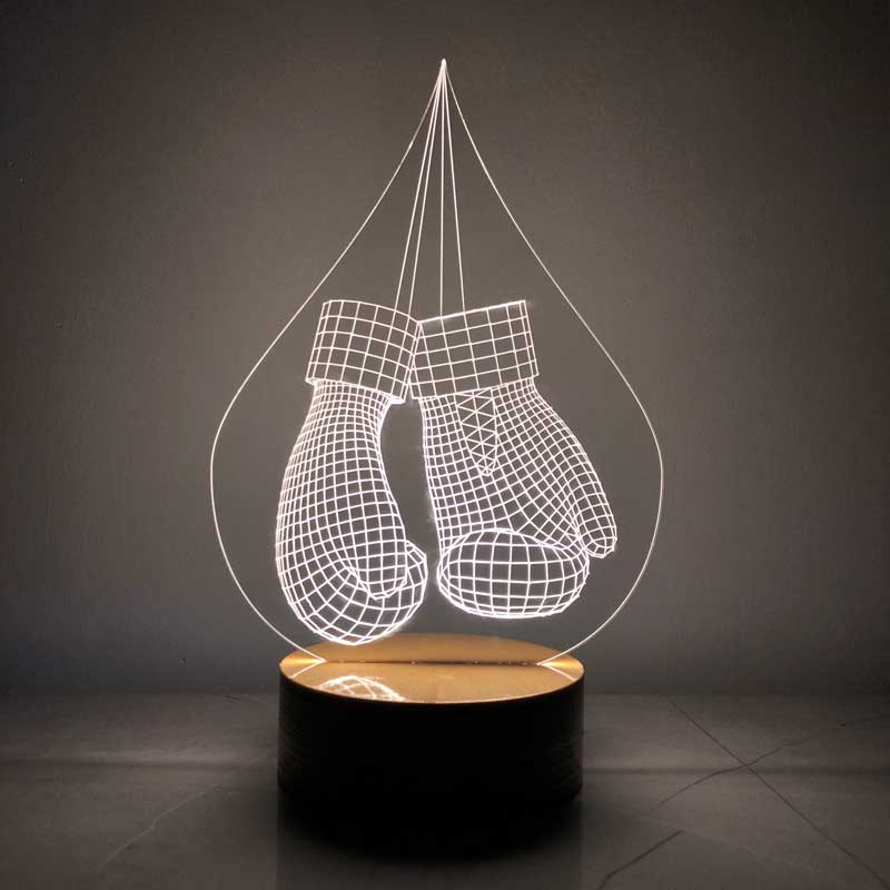 3D boxing glove lamp