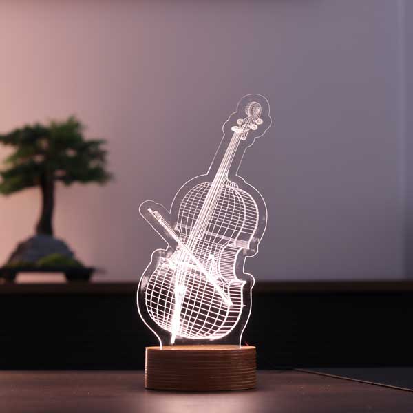3D Cello Led Table Lamp