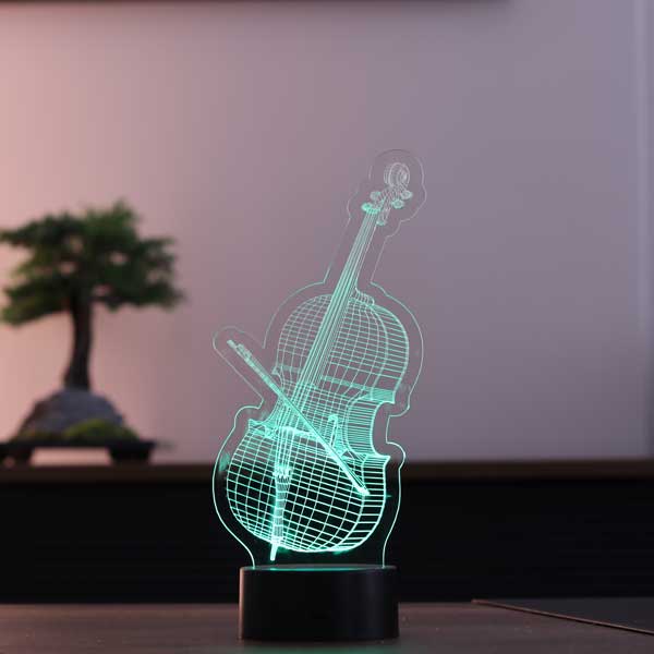 3D Cello Led Table Lamp