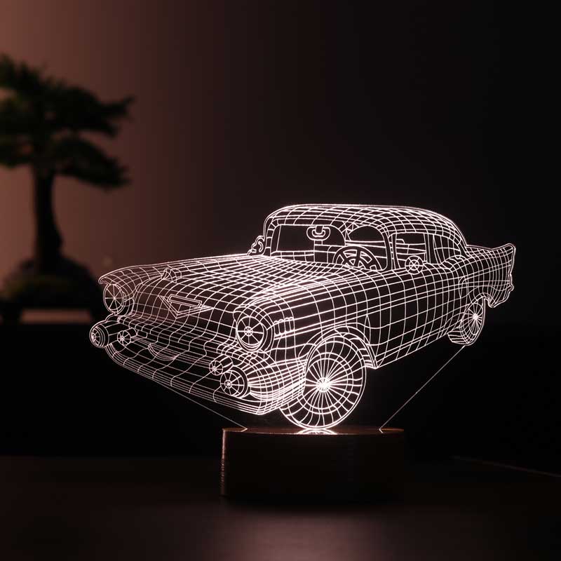 3D Chevrolet LED Table Lamp
