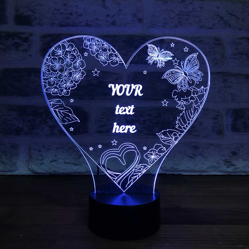 Flowers and Butterflies Led Night Light