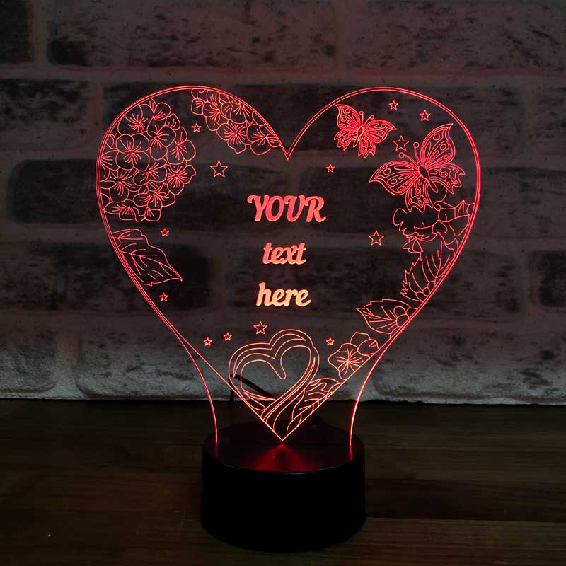 Flowers and Butterflies Led Night Light
