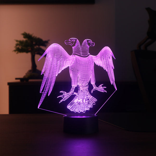 Double Headed Eagle Figured Decorative Gift Led Table Lamp | BYLAMP