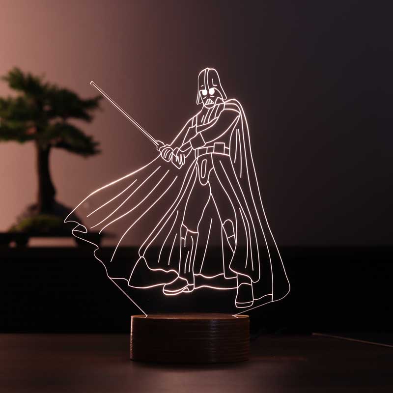 Darth Vader Figürlü Dekoratif Hediye Led Masa Lambası | BYLAMP