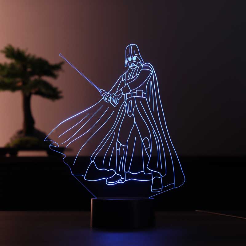 3D دارث فيدر هدية LED مصباح