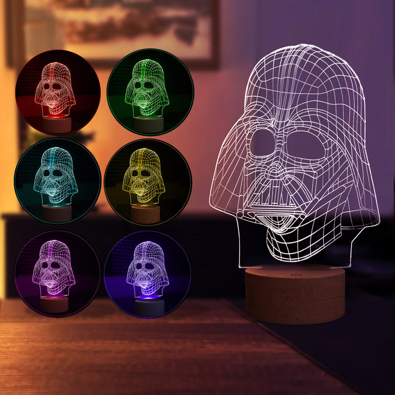 3D Darth Vader Gift Night Light