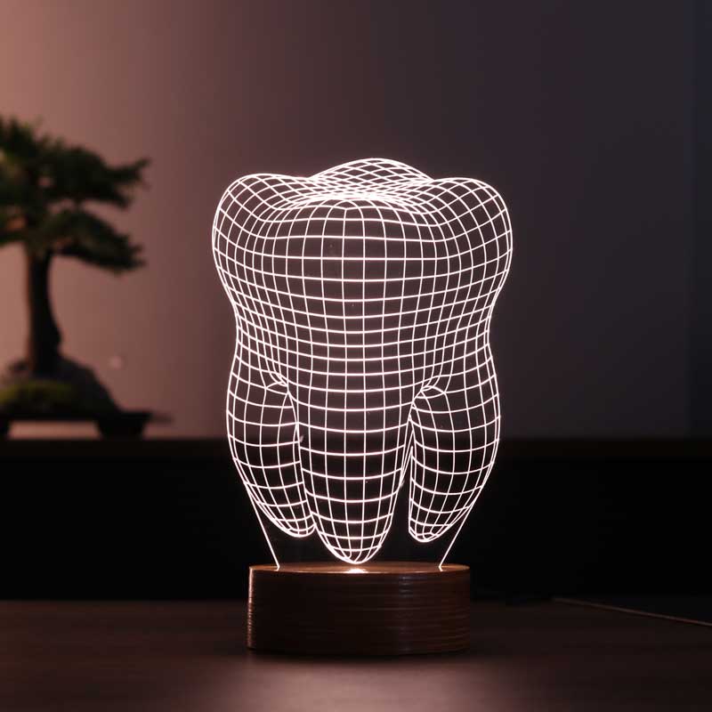 3D Tooth Night Light