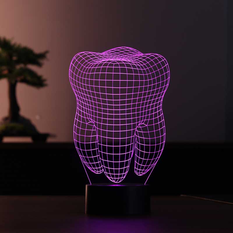 3D Tooth Night Light