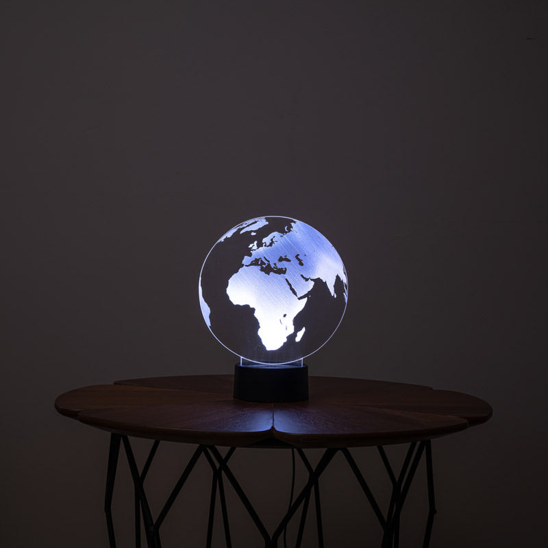 3D World Map Led Table Lamp