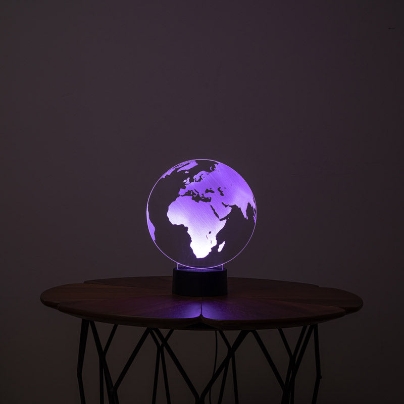 Lámpara de mesa led mapa mundial 3D