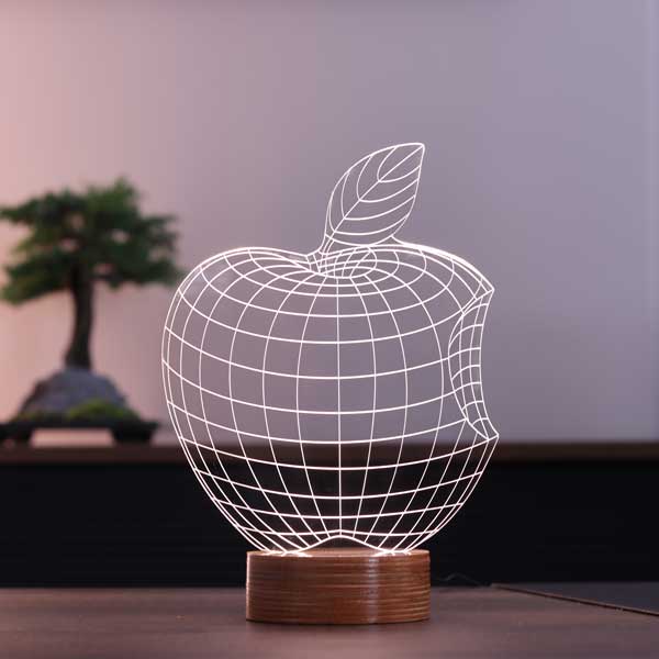 3D Apple Night Light