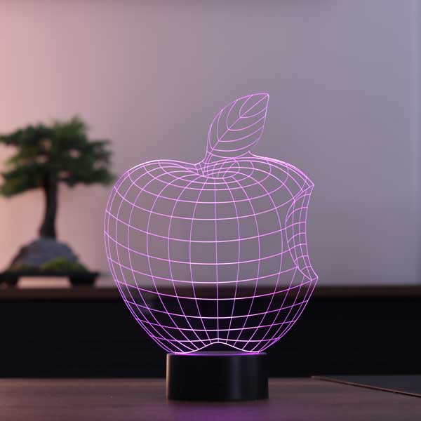 3D Apple Night Light