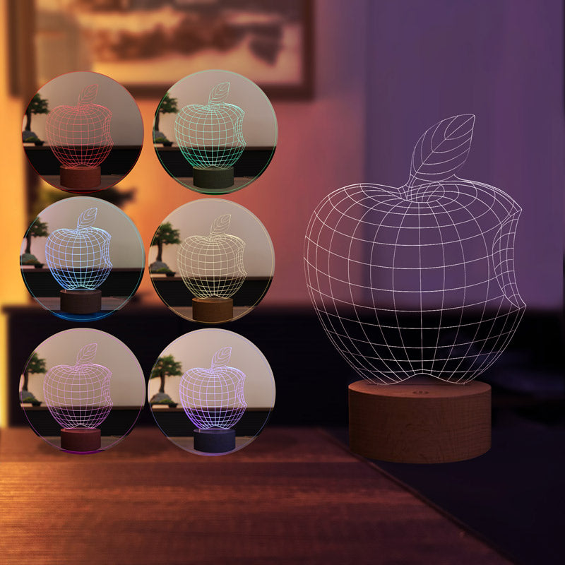 3D Apple Night Light