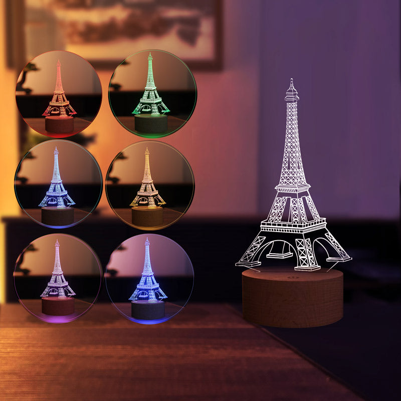 3-D Eiffel Lamp