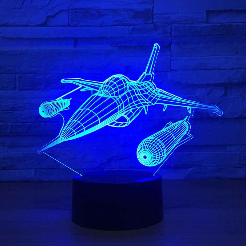 3D F-16 Table Lamp