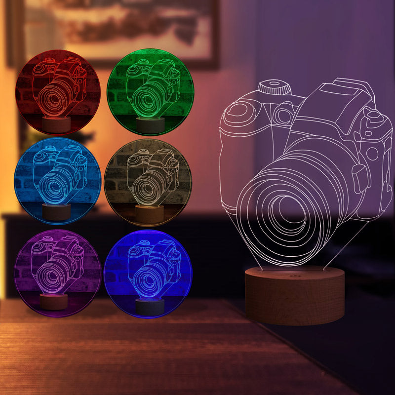 3D Camera Led Table Lamp