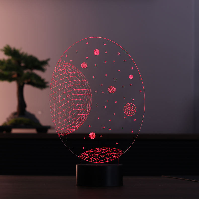 3D غالاكسي هدية LED مصباح