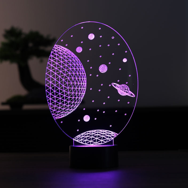 3D Galaxy Saturn Gift Lamp