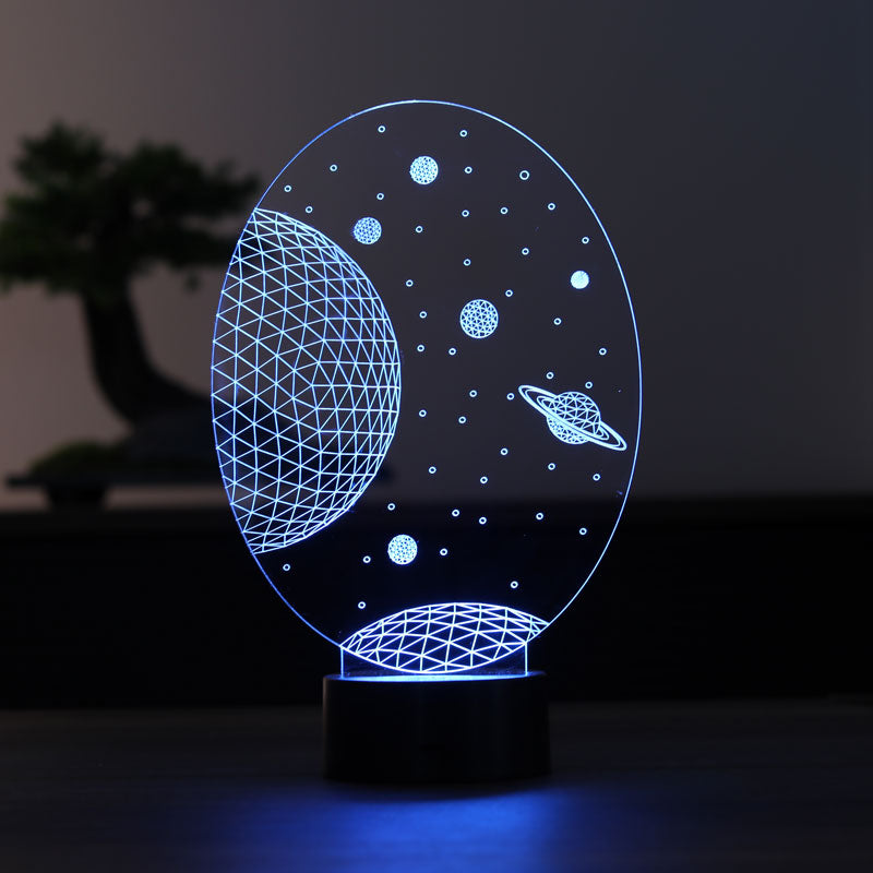 3D Galaxy Saturn Gift Lamp