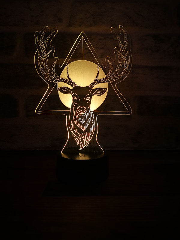 Lámpara de mesa de cuernos de ciervo 3D