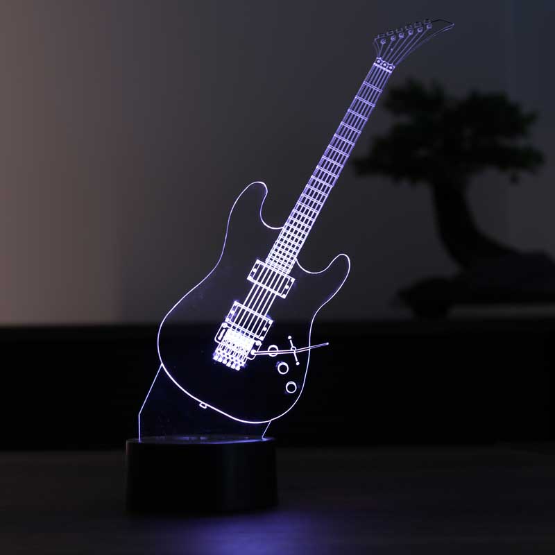 Guitarra Led Lámpara de Mesa