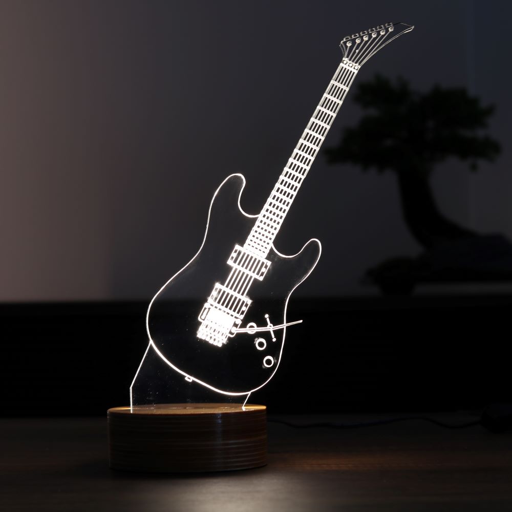 3D Guitar Night Light