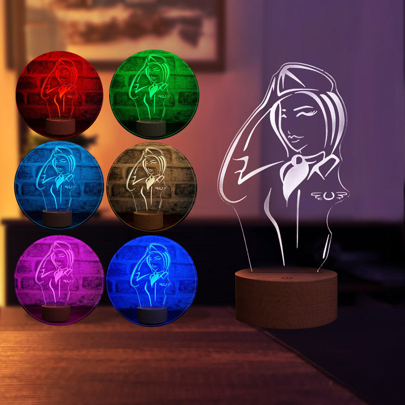 3D Hostess Led Table Lamp