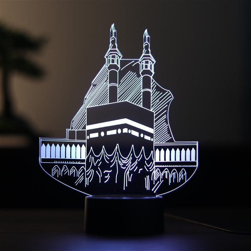 Luz nocturna led kaaba 3D