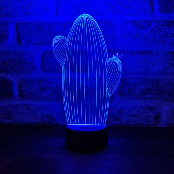 3-D cactus night light