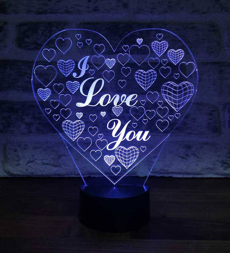 Heart I Love You LED Night Light