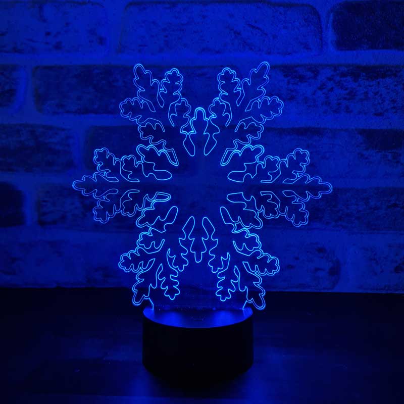 Schneeflocke-LED-Tischlampe