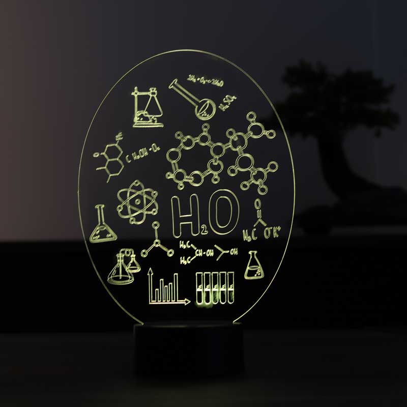 Chemie-LED-Tischlampe