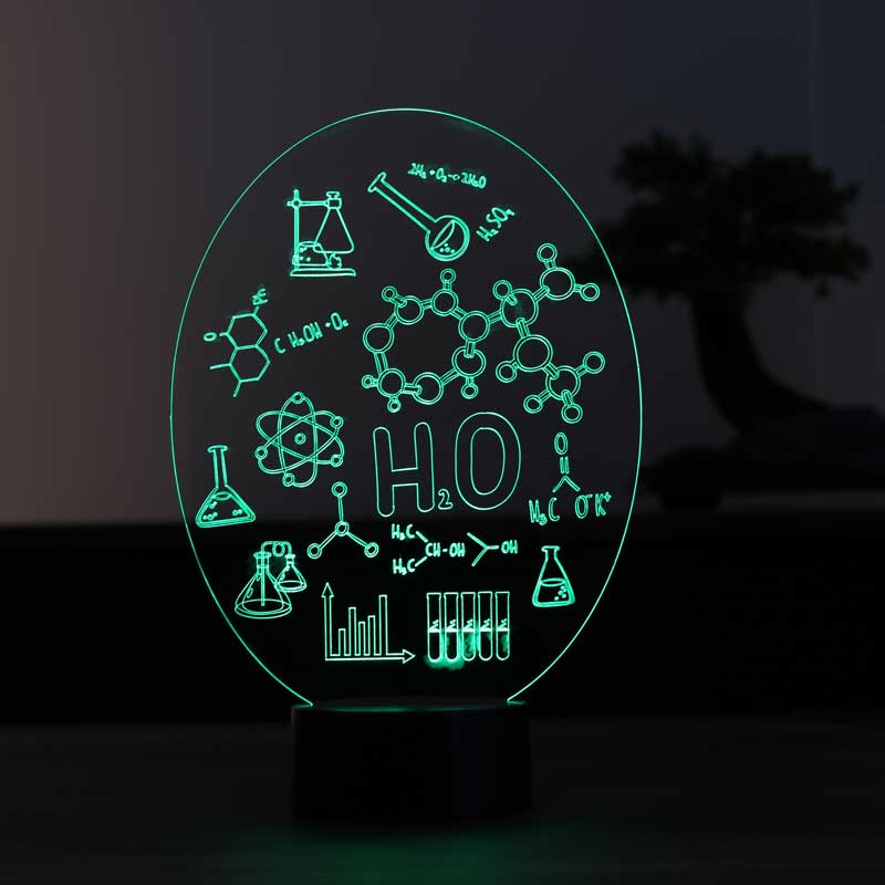 Chemie-LED-Tischlampe
