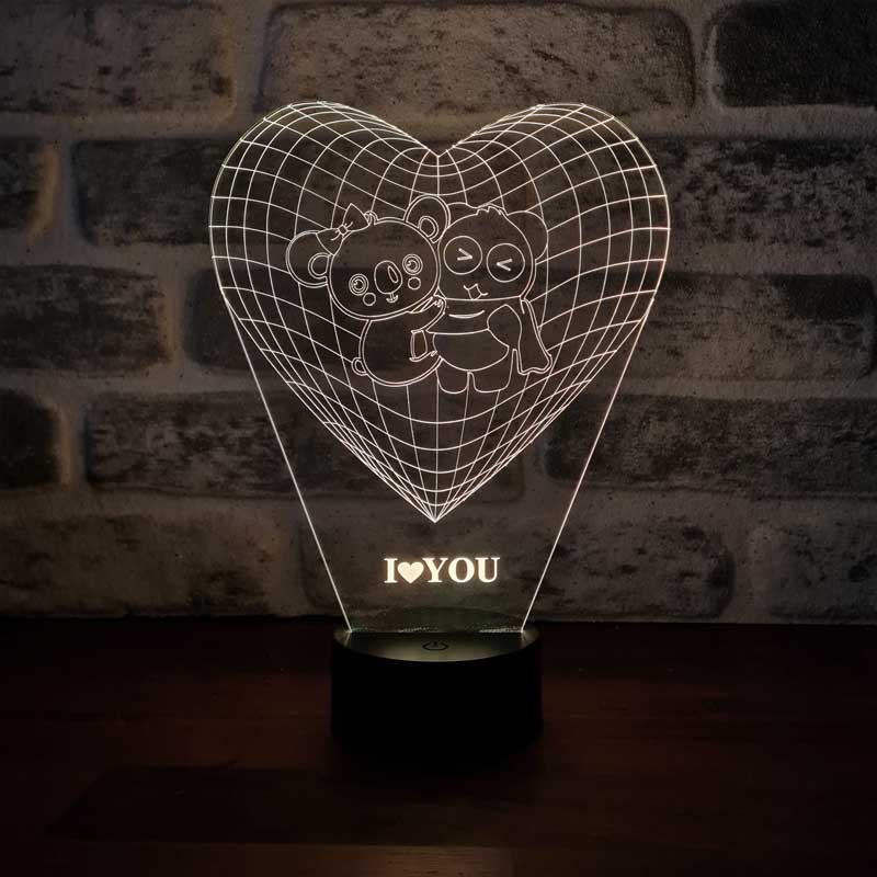 3D Koala Panda Led Lamp